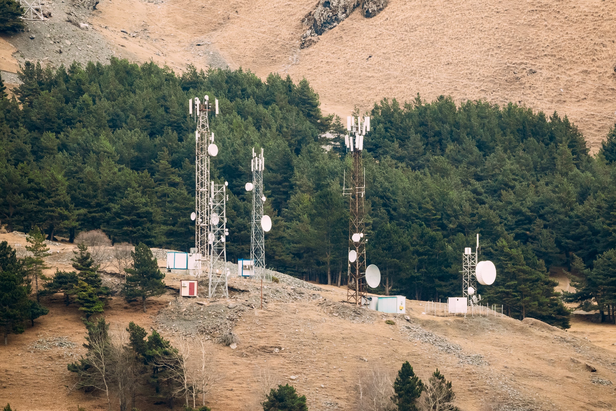 Telecommunications Cell Phone Tower Wit